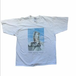 ✶ ✶ VINTAGE POPE JOHN PAUL TEE SHIRT ✶ ✶